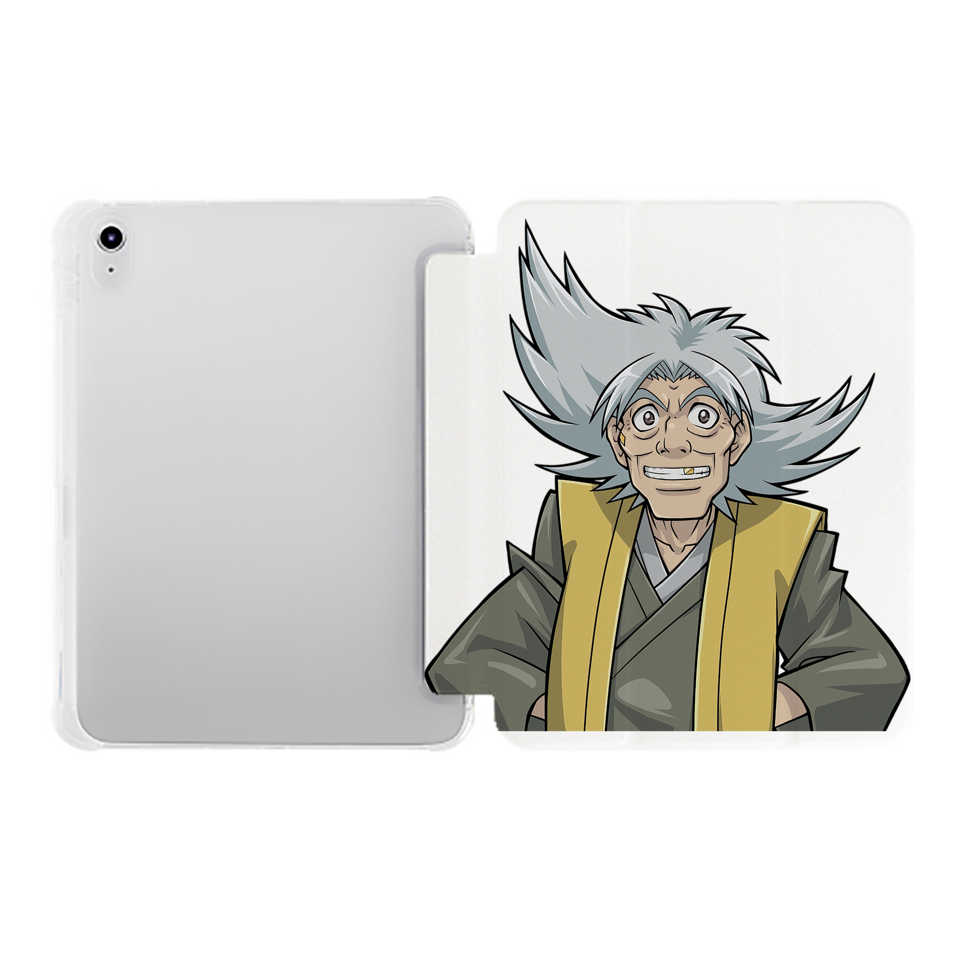 （画像用） 遊☆戯☆王 Yu-Gi-Oh! IPad ケース ペン収納付き 三つ折りスタンド PUレザー×シリコン 対応機種9.5/10.5/10.9インチ